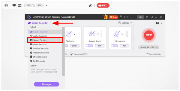Arkthinker Screen Recorder Screen Capture