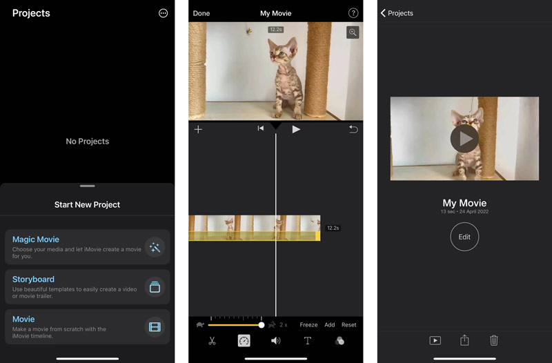 Speed Up a Video On iPhone iMovie