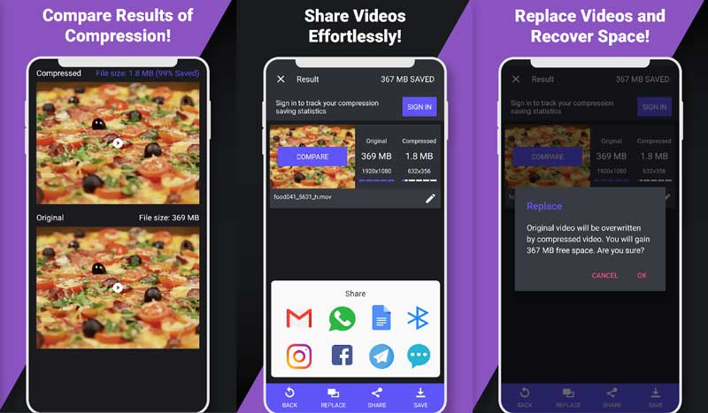 Compress Resize a Video on Android Panda App
