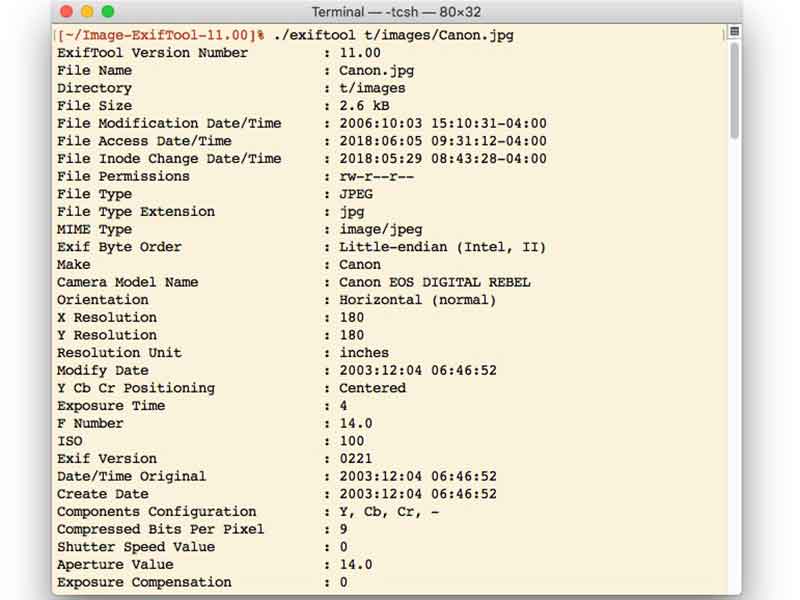 Exif Tool