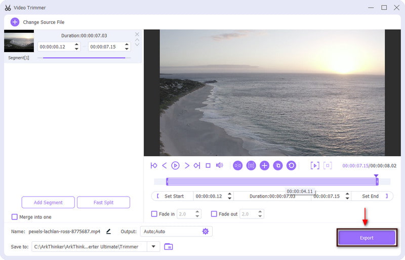 Export your Video