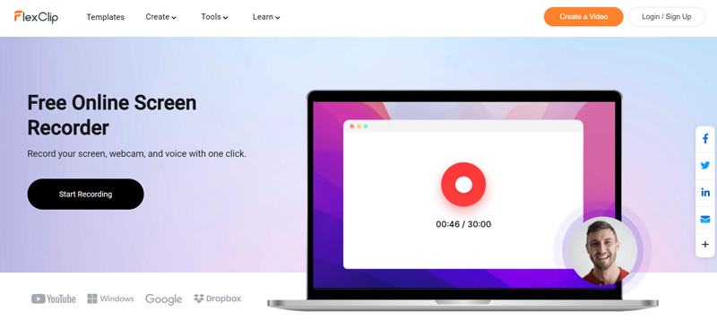 FlexClip Free Online Screen Recorder