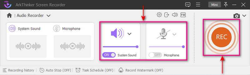 Start Audio recording
