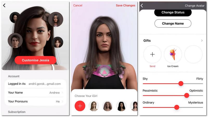 Customize iGirl Info