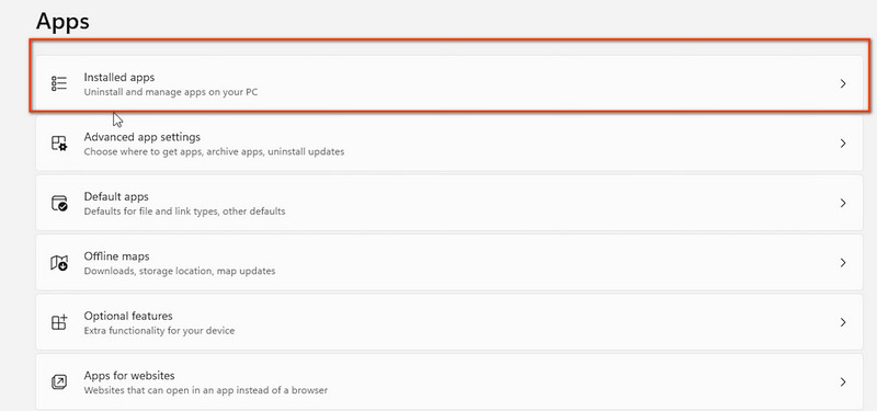 Open Apps