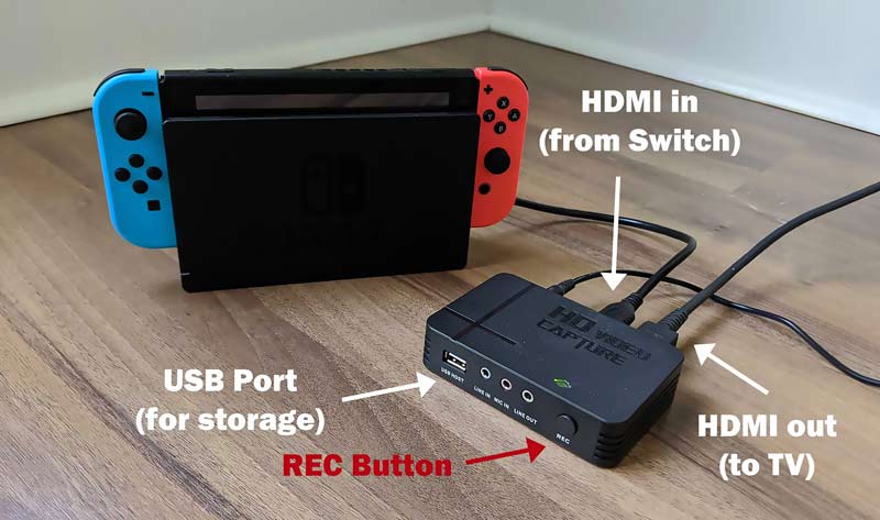 Record on Nintendo Switch Using A Capture Card
