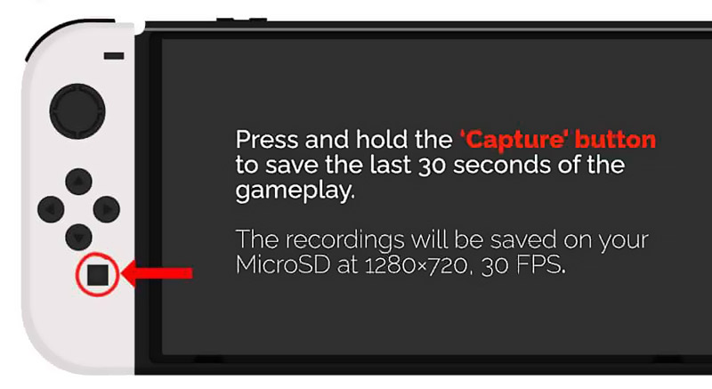 Switch Gameplay Recording Last 30 Seconds