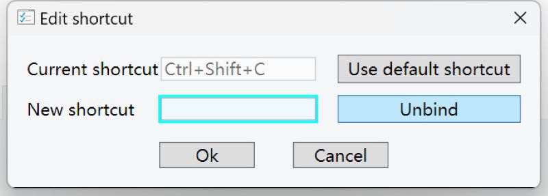 Edit Shortcut