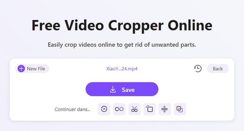Cropped Video Save