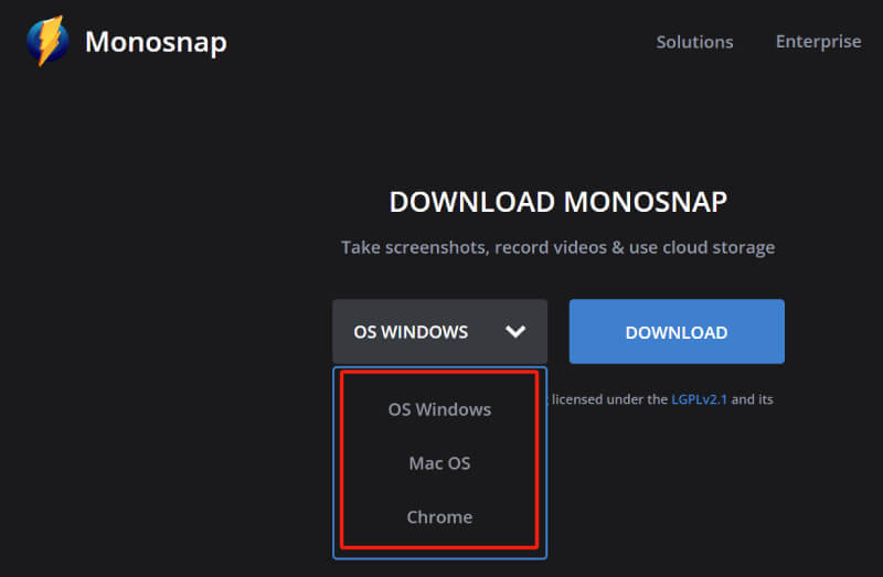 Download Monosnap Application