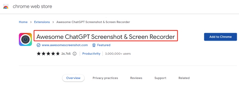 Install Awesome Screenshot