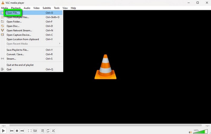 Open File VLC