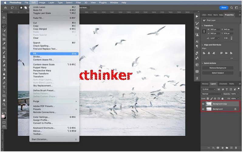 Content Aware Fill in Photoshop