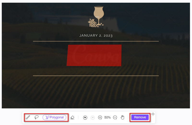 Select Canva Watermark