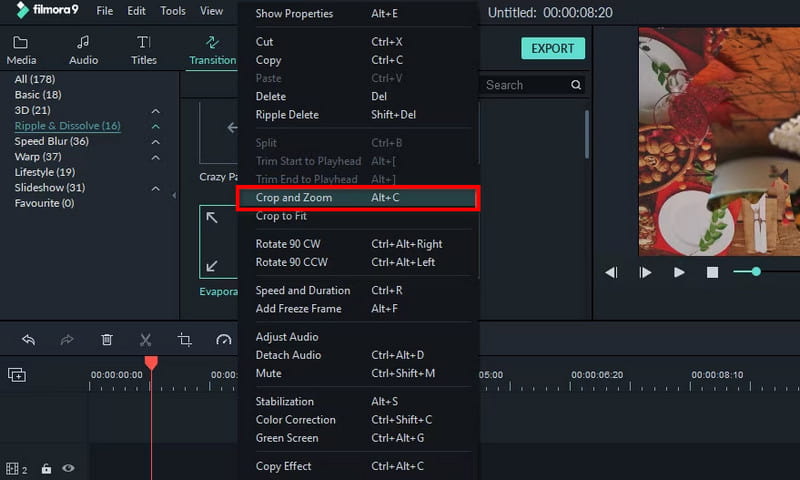 Crop and Zoom Option
