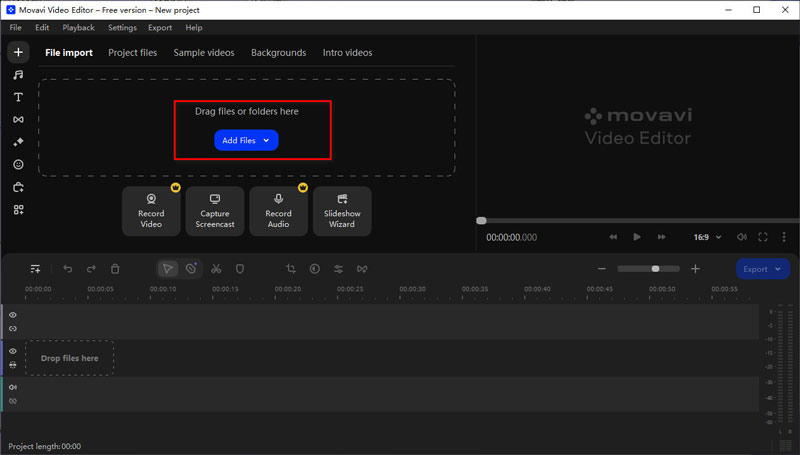 Add Media File Movavi