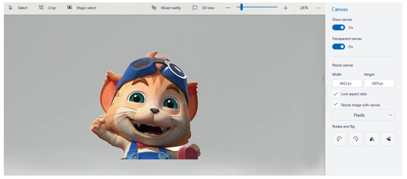 Create Image Background in Paint 3D