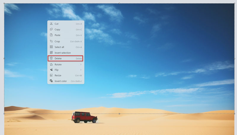 Delete Image Background in Paint