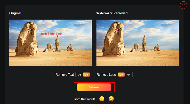 Download Image from Watermark Remover IO