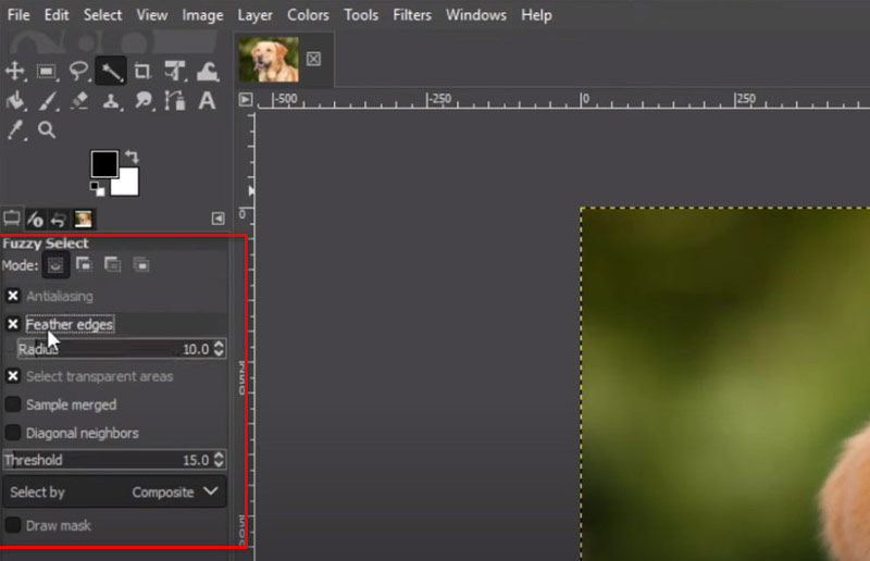 Fuzzy Select Tool Threshold
