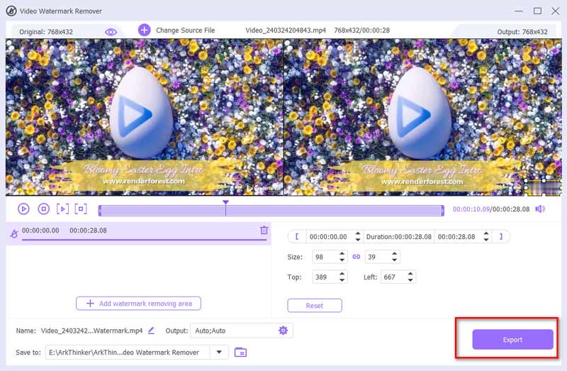 Remove Renderforest Watermark from Video