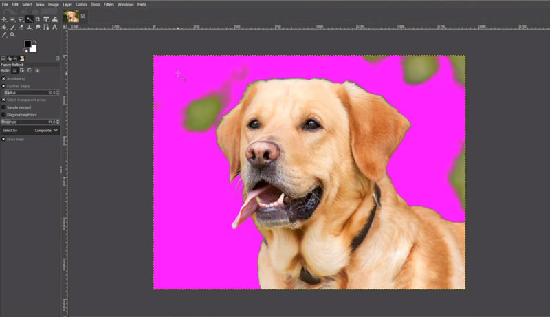 Select Background Area