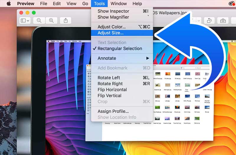 Adjust Size in Mac Preview