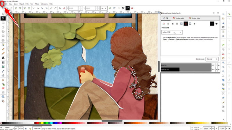 Convert JPG to SVG in Inkscape