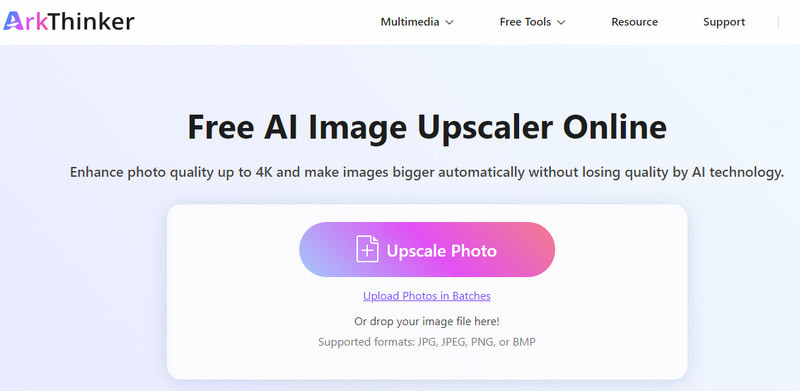 How to Upscale in Arkthinker Image Upscaler