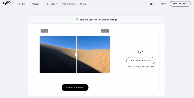 How to Upscale With Zyro Image Upscaler