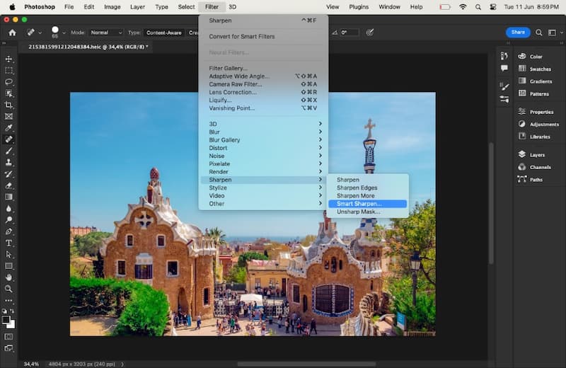 Make Image Clearer Photoshop