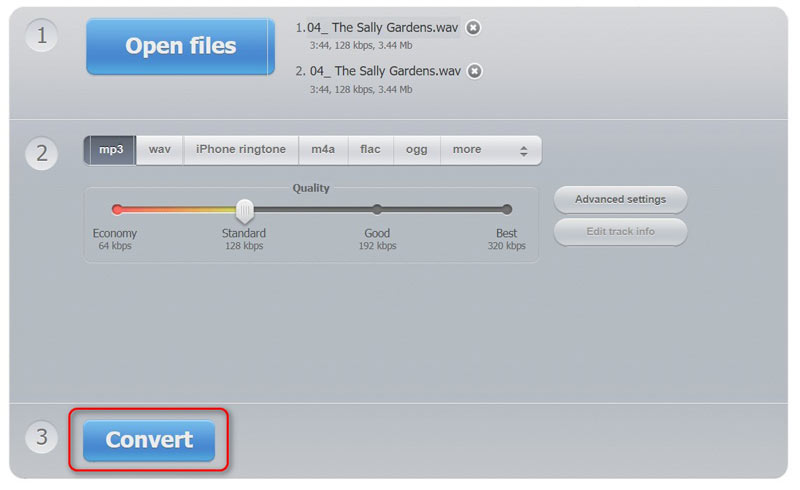 Convert WAV to MP3 Online
