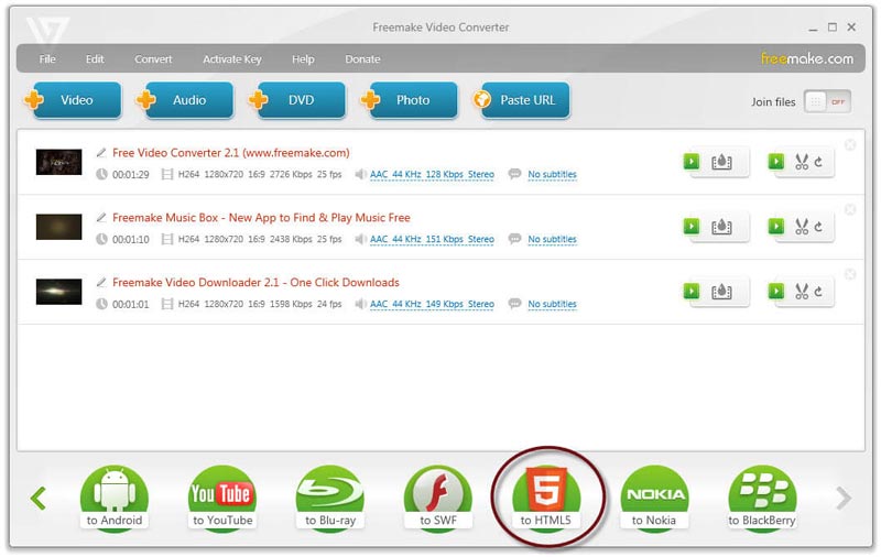 Freemake WebM Converter
