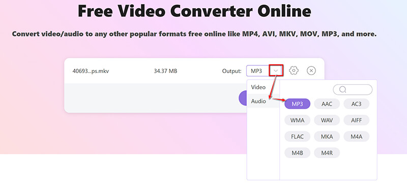 Select MP3 Output Arkthinker Online