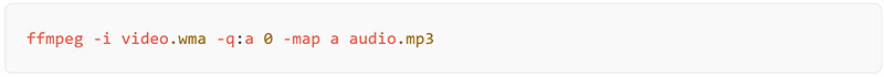 FFmpeg Exmaple Wma to Mp3