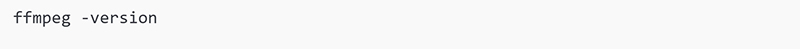 FFmpeg Install