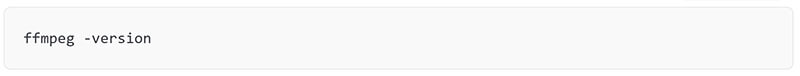 FFmpeg Version