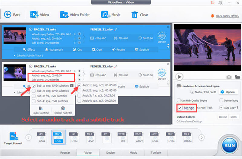 Merge Mkv Videoproc Converter AI