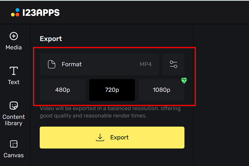 Select Output Format