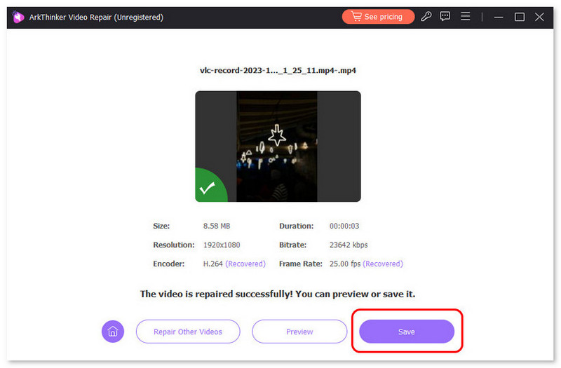 Click Save
