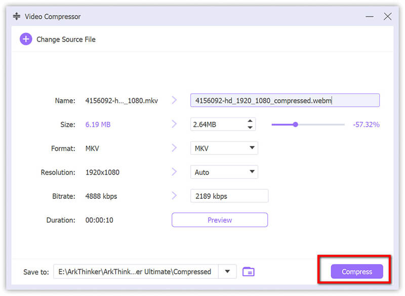 Compress Webm In Arkthinker