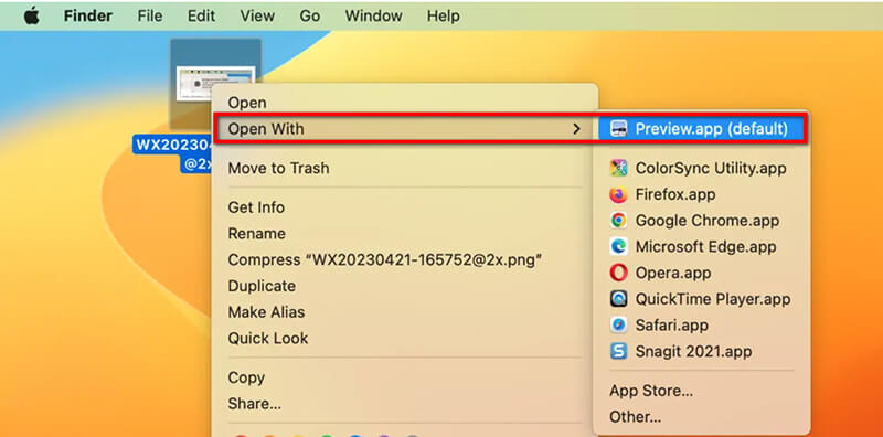 Open Jpg in preview