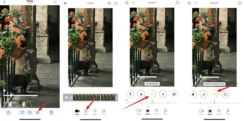 Adjust Blurry Video on iPhone