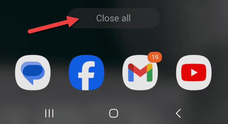 Close Apps on Samsung