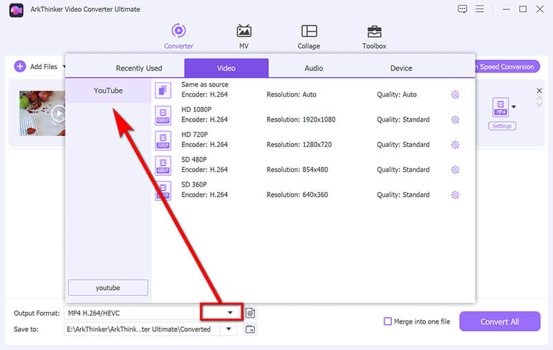 Convert Youtube Video