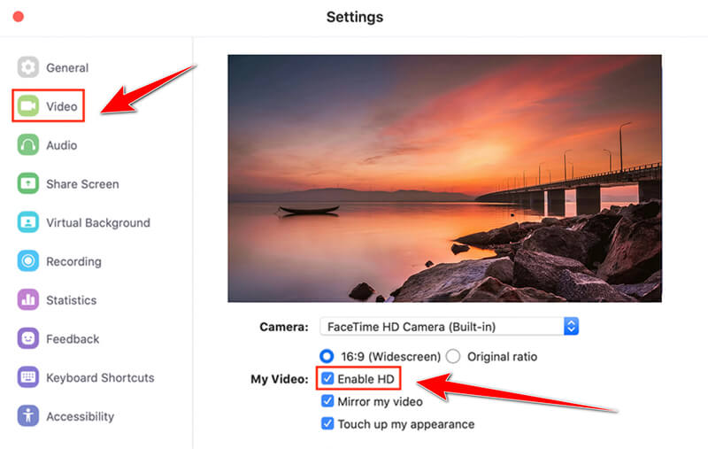 Enable Zoom HD