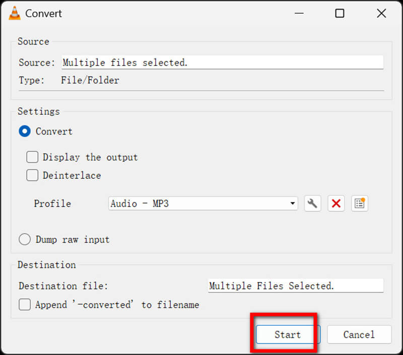 Convert OGG to MP3 In VLC