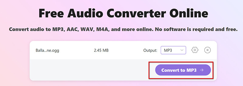 Convert OGG to MP3 Online