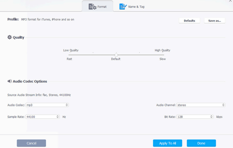 Set Bitrate