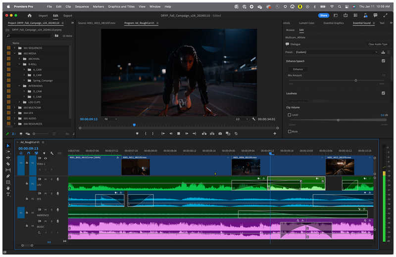 Adobe Premiere Pro Interface